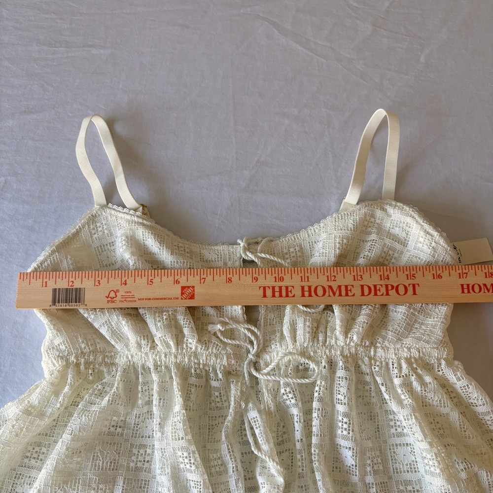 Aerie Show Off Romantic Lace Camisole Top Cream White XL NWT 069-2692-4161 - Picture 7 of 15